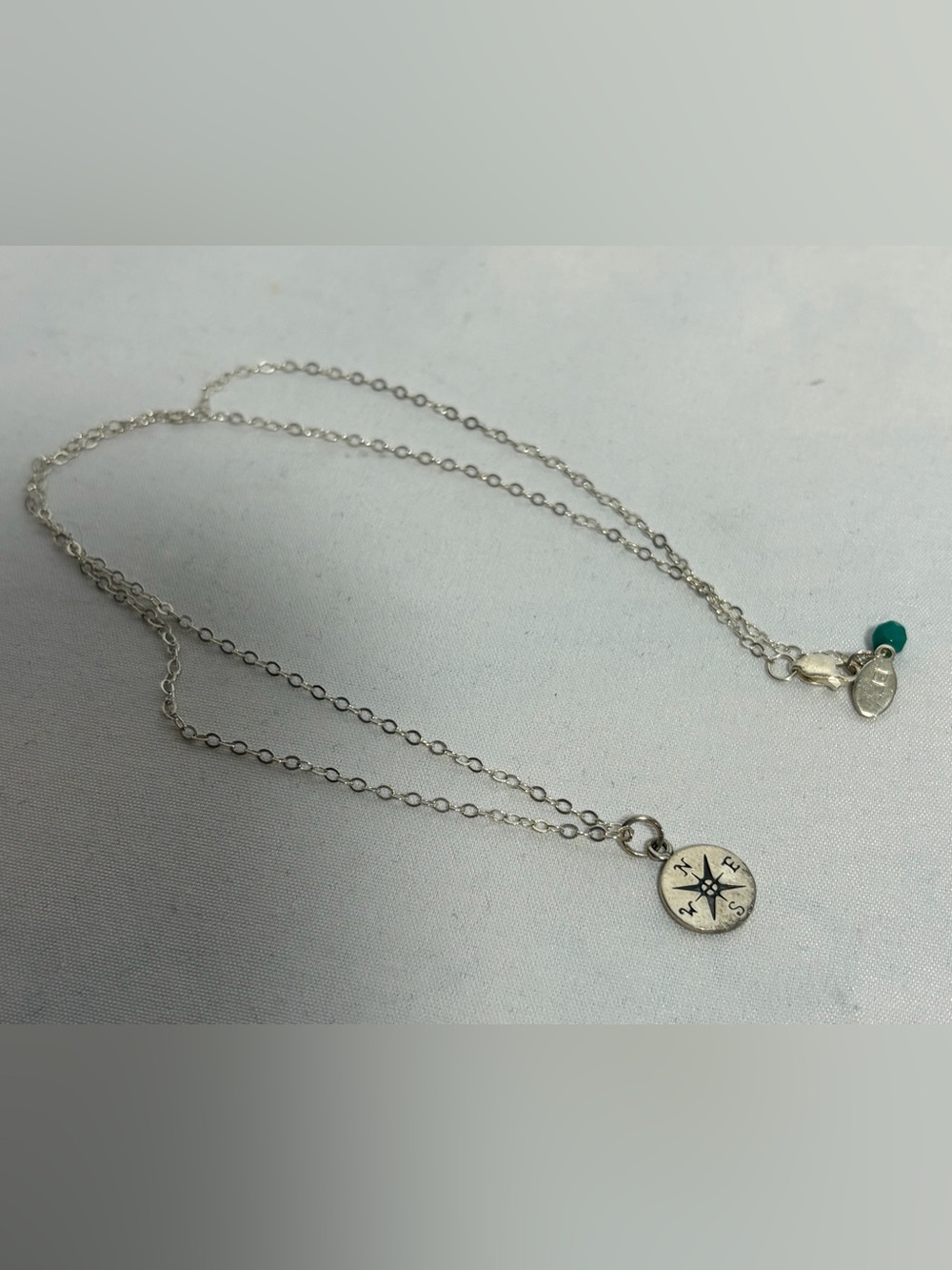 EFYTAL Sterling Silver Journey Compass Necklace